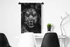 MuchoWow® Wandteppich Wandbehang Tiger zwischen den Blumen Produktbild-Vorschau 4