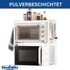 DanDiBo Scaffale da cucina regolabile bianco per piano di Anteprima dell’immagine prodotto 6