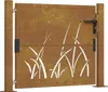 Vidaxl Cancello Grass Design 105x80 cm in acciaio corten Anteprima dell’immagine prodotto 1