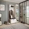 Vestiaire Ensemble de vestiaires avec patères et miroir Voir les images du produit 1