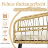 Flieks Rattan Gartenlounge-Set Gartenmöbelset 2-4 Personen, Produktbild-Vorschau 6