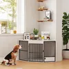PawHut Eck-Hundekäfig Hundebox für Zuhause mit drehbare Produktbild-Vorschau 9