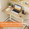 COSTWAY Bureau en forme de C avec roulettes, hauteur Voir les images du produit 8