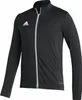 A black Adidas softshell jacket for men is shown against a white background. Voir les images du produit