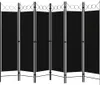 vidaXL 6dílný dělič místností černý 240 x 180 cm Náhled obrázku produktu 1