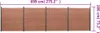 vidaXL Zaunelement-Set Braun 699x186 cm WPC Produktbild-Vorschau 7