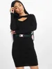 Urban Classics Kleid Ladies Cut Out Dress Black-S Produktbild-Vorschau 29