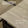 Jídelní set HOMCOM, 5dílný, jídelní stůl 100 x 63 cm se 4 Náhled obrázku produktu 6