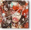Wanduhr - Quadrat - Glasuhr - Abstraktion modern - 30x30cm Produktbild-Vorschau 1