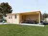WOODTEX Naturbelassen Gartenhaus Blockbohlenhaus CA2988 28 Produktbild-Vorschau 1