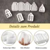 Silikon Gießform Mini Haus 4er Gitter für Gips & Epoxidharz Produktbild-Vorschau 3