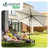 VOUNOT® VOUNOT® Sonnenschirm 270 cm knickbar UV 50+ Produktbild-Vorschau 2