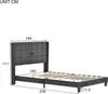 MODFU Polsterbetten 140×200 cm Doppelbett mit seinem Produktbild-Vorschau 3