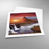 Poster - Poster ohne Rahmen - Kirkjufell Wasserfall Berg - Produktbild-Vorschau 3