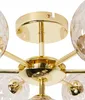 BELIANI Deckenleuchte Beige u. Gold aus Glas Rund 7 Kugel Produktbild-Vorschau 9