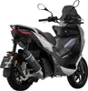 A rear view of a scooter with an aftermarket exhaust system. Anteprima dell’immagine prodotto