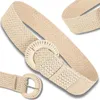 Cintura di paglia, beige, elastica, larga, cintura Anteprima dell’immagine prodotto 2