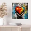 DEQOART Glasbild Echtglas 50x50 cm 'Herz in Händen' Produktbild-Vorschau 4