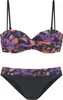 VIVANCE Bügel-Bandeau-Bikini schwarz bedruckt Größe 40 Cup Produktbild-Vorschau 1