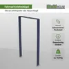 Fahrradanlehnbügel 115 x 76 cm Flachstahl 13 mm Anthrazit Produktbild-Vorschau 2