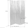 Paravent Séparation de pièce 3 pièces Bois Cloison Marron Voir les images du produit 4