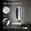 Specchiera con illuminazione Talos Oval Vento 45x80 cm nero Anteprima dell’immagine prodotto 16