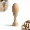 ZESTAW DREWNIANY do DECOUPAGE jajko 6 cm + kieliszek 7,5 cm Podgląd zdjęcia produktu 1