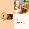 Stapelglas mit Bambusdeckel 300 ml stapelbar luftdicht Produktbild-Vorschau 5