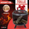 HEAT Outdoor Living Trommel Schwarz - Feuerkorb für den Produktbild-Vorschau 5