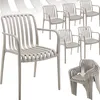 tectake® Gartenstühle Alcudia, wetterfest, stapelbar Produktbild-Vorschau 9
