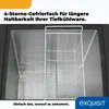 Interior view of a freezer compartment with a wire basket. Produktbild-Vorschau