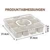 Snackbox mit Fächern, tragbare PET+PP+Silikon Snackbox, Produktbild-Vorschau 2