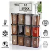 12-teiliges Vorratsdosen Set 1200 ml stapelbar – Produktbild-Vorschau 1