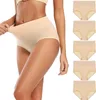 INF Broekjes met hoge taille (5 stuks) Beige, maat XL Productafbeelding-voorbeeld 1