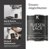 Kenzopaints 750ml Fliesenlack Fliesenfarbe - Tiefschwarz Produktbild-Vorschau 6