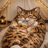 Schlafsack für Erwachsene, Plüschkatze, Produktbild-Vorschau 2