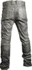 Schnür Lederhose Biker Jeans Bikerhose Vintage Grau Produktbild-Vorschau 3