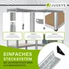 Juskys 3er Metall Regalsystem Basic - 1 Eckregal & 2 Produktbild-Vorschau 4