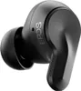A close-up, studio shot of a single black EPOS ADAPT E1 true wireless earbud. Produktbild-Vorschau