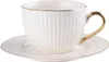 Set aus 6 Tassen mit Untertasse in Box ecru gestreift gold Produktbild-Vorschau 5