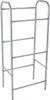 A silver metal rack for storing crates. Produktbild-Vorschau