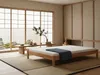 Doppelbett Futonbett ohne Kopfteil 200x200 Buche Massivholz Produktbild-Vorschau 3