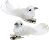 Vogel foam l2b5h2.5 cm wit 4st kerst Decoris Productafbeelding-voorbeeld 2