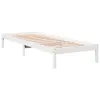 Massivholzbett Extra Lang ohne Matratze Weiß 90x220 Produktbild-Vorschau 3