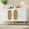 Merax Sideboard, commode avec 4 portes et 2 tiroirs, pieds Voir les images du produit 4