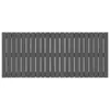 Wand-Kopfteil Grau 140x3x60 cm Massivholz Kiefer Produktbild-Vorschau 4