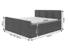 Bett, Boxspringbett STAR mit Fußteil, Bonell-Matratze, T25 Produktbild-Vorschau 3