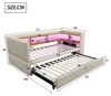 Merax Schlafsofa Tagesbett 90/180x190 cm mit LED & Produktbild-Vorschau 7