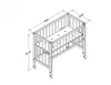 tiSsi lettino MAXI box spring 95x56x96 cm Bianco Anteprima dell’immagine prodotto 8