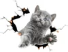 INF Adesivi Auto 3D Gatto Grigio: Creativi, Grandi, PVC, Anteprima dell’immagine prodotto 2